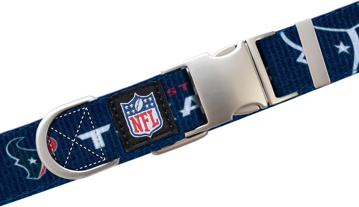 NFL Detroit Lions Pet Premium Collar, Team Color, Small